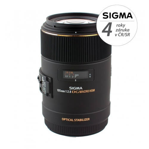 SIGMA 105 mm f/2,8 EX DG OS HSM Macro pro Nikon F
